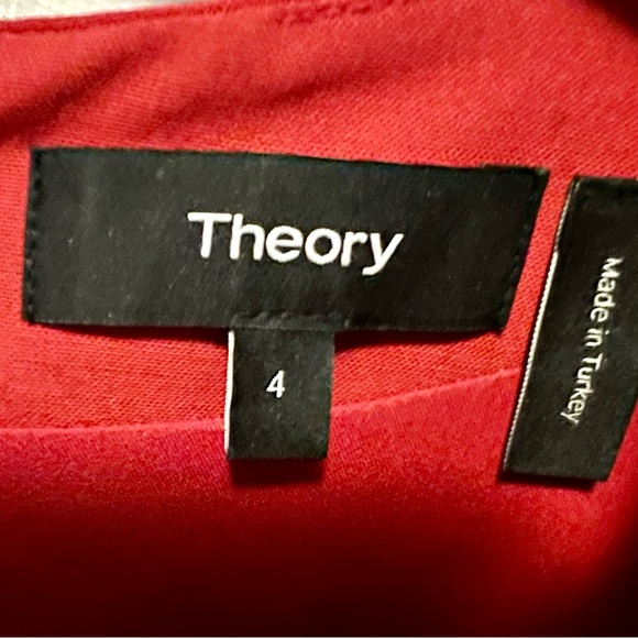 Theory Red lined short dress. Size 4. - Picture 7 of 7